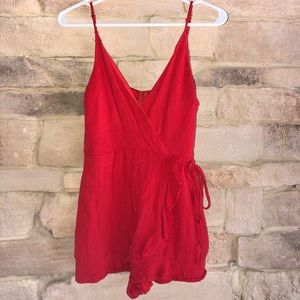 Red romper